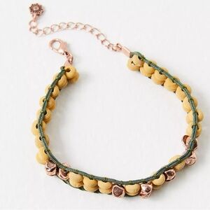 Free People East To West Anklet in Natural Copper Ox NWT Beach Bohemian Summer